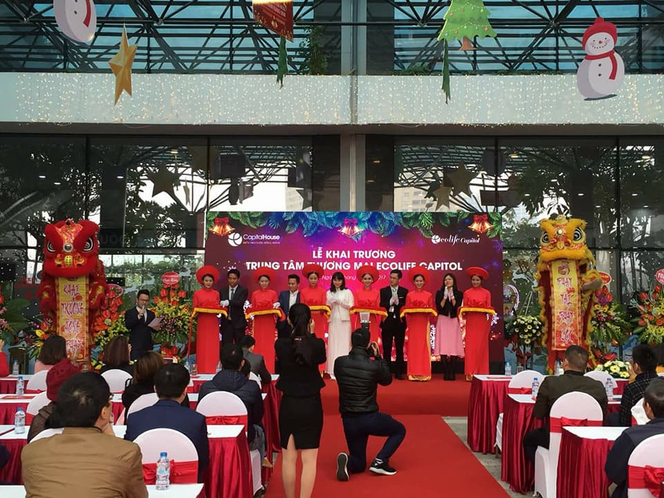 Khai trương trung tâm thương mại ECOLIFF CAPITOL đầy đặc sắc và gây ấn tượng tốt cho quan khách tham dự