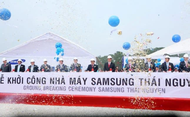 Lễ khởi công nhà máy Samsung Thái Nguyên