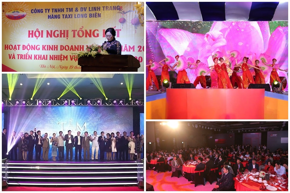 Múa quạt nghệ thuật trong đêm tổ chức tiệc tất niên cuối năm cho công ty
