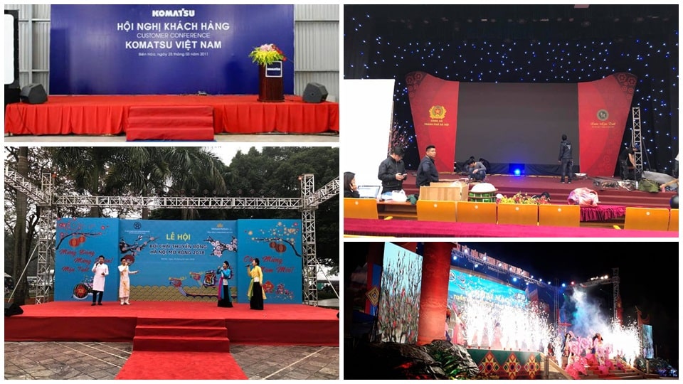 Cho thuê sân khấu, thiết kế sân khấu trọn gói từ A đến Z tại Hà Nội, Tp Hồ Chí Minh