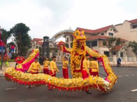 Múa rồng trong buổi