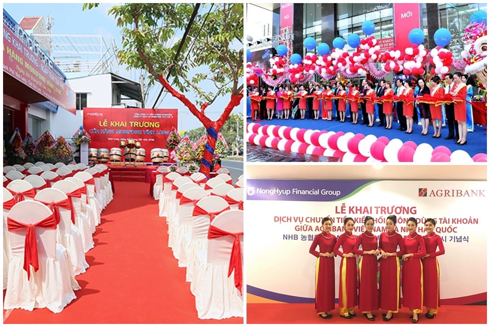 Ý tưởng tổ chức lễ khai trương trọn gói từ A đến Z chuyên nghiệp, giá rẻ