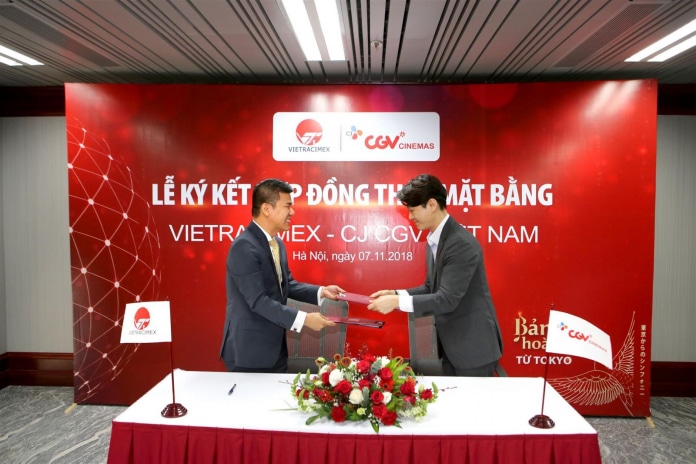 Tổ chức lễ ký kết hợp đồng thuê mặt bằng Vietracimex & CJ CGV Việt Nam