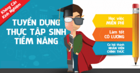 Tuyển thực tập sinh tổ chức sự kiện