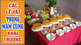 Mâm cúng khai trương công ty phải đầy đủ